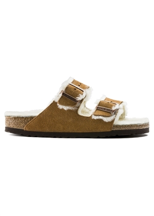 Arizona Shearling LEVE sandal Mink Birkenstock 